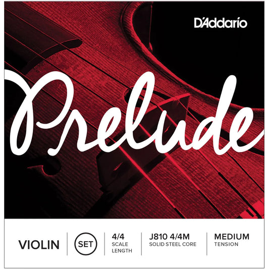 D'Addario J810 Prelude Violin String Set - 4/4, Medium