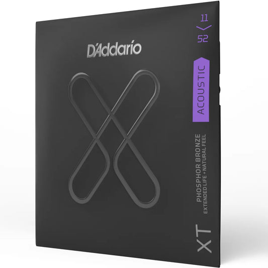 D'Addario XT Phosphor Bronze Acoustic Guitar Strings - Custom Light