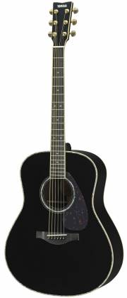 Yamaha LL16DARE BL Original Jumbo 6-String RH Acoustic Electric Guitar with Gig Bag-Black ll-16-dare-bl