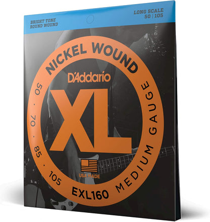 D'Addario EXL Nickel Wound Bass Strings - 5 String Long Scale