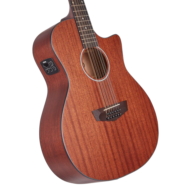 D'Angelico PREMIER FULTON Series 12-String Acoustic Electric Guitar (Mahogany Satin)