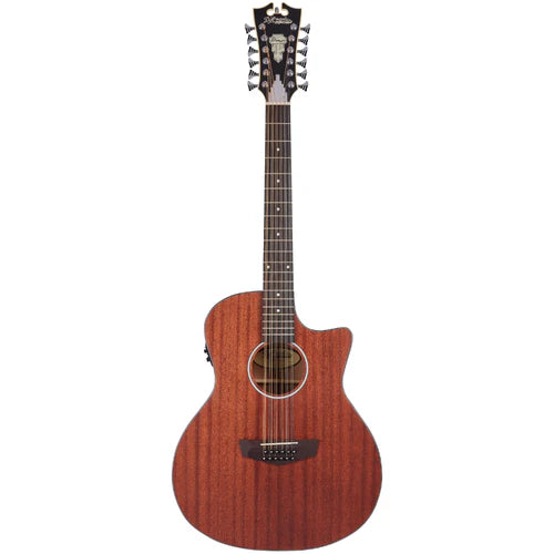 D'Angelico PREMIER FULTON Series 12-String Acoustic Electric Guitar (Mahogany Satin)