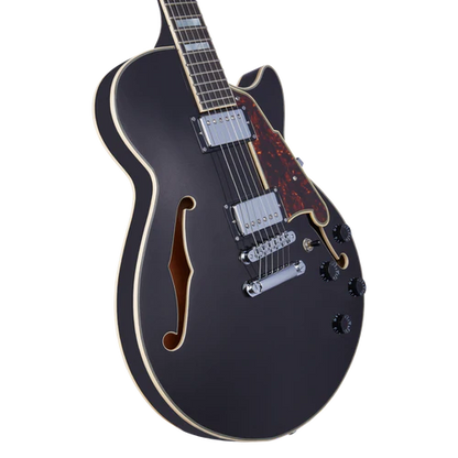 D'Angelico PREMIER SS Series Semi Hollow-Body Electric Guitar (Black Flake)