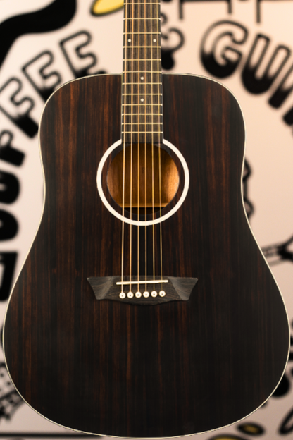 Washburn Deep Forest Ebony Dreadnought Acoustic Guitar