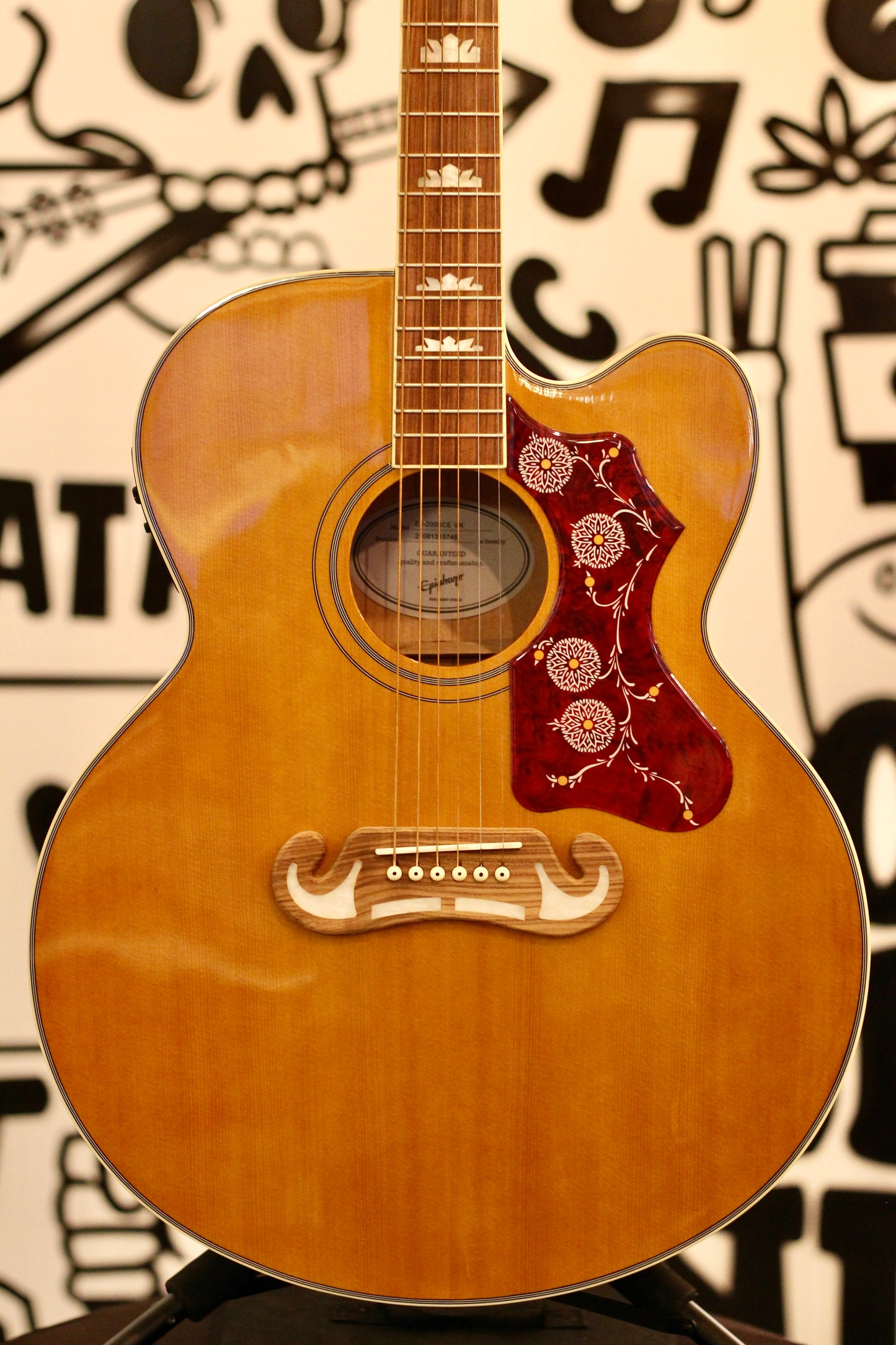 Epiphone EJ-200SCE - Vintage Natural