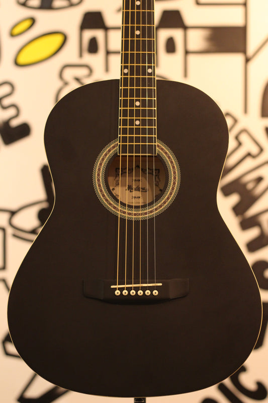 Madera LD381 38" Acoustic Guitar - Black Satin