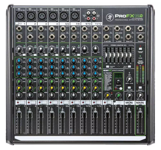 Profx12v2 12-Channel Professional Effects Mixer with USB