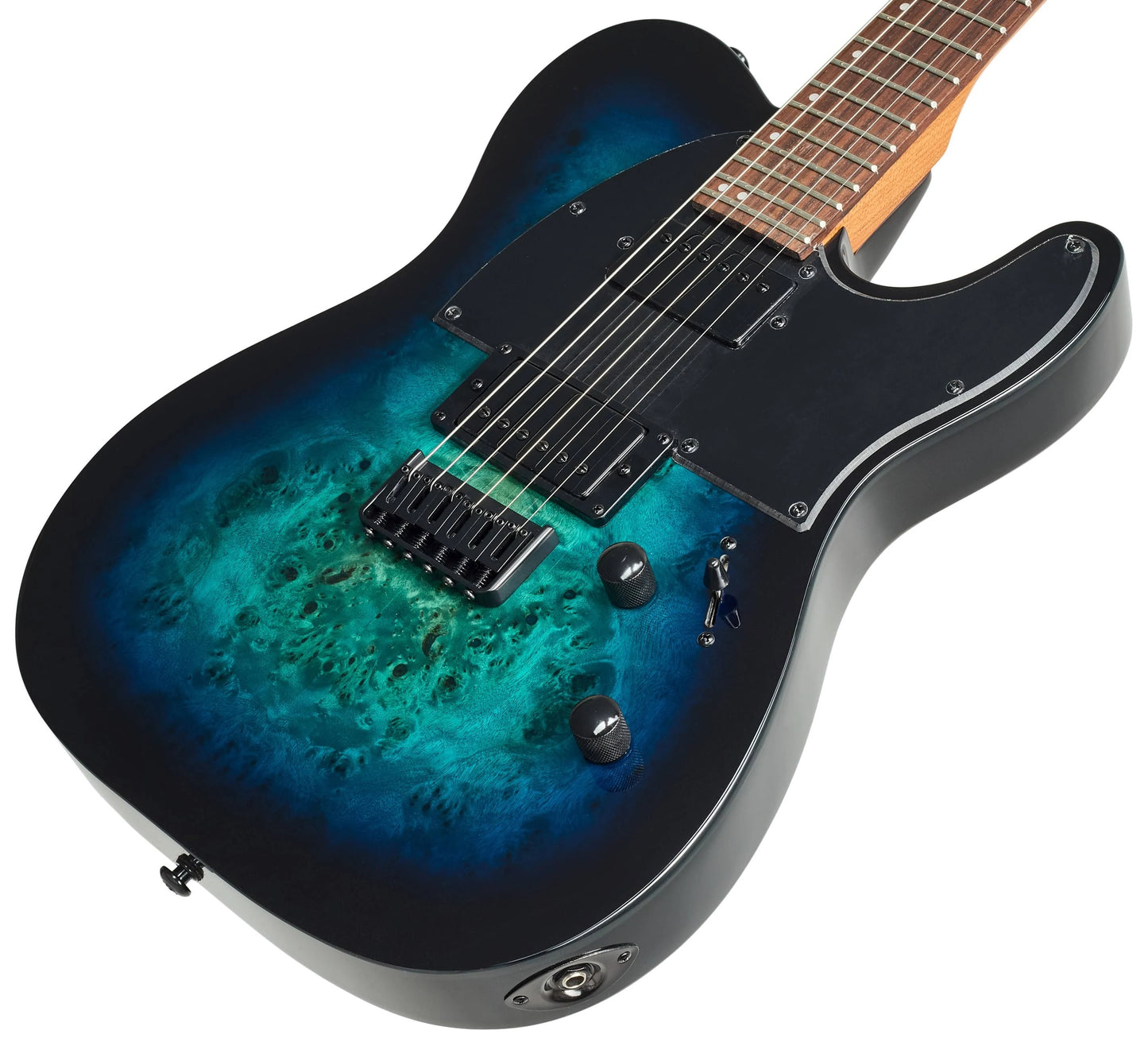 ESP Guitars LTE200DXBLB TE-200DX Series Single Cutaway 6 String RH Electric Guitar - Blue Burst