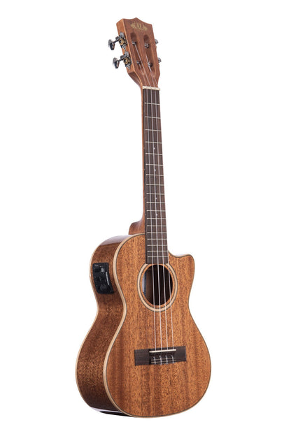 KALA Gloss Solid Mahogany Tenor Ukulele Cutaway With EQ