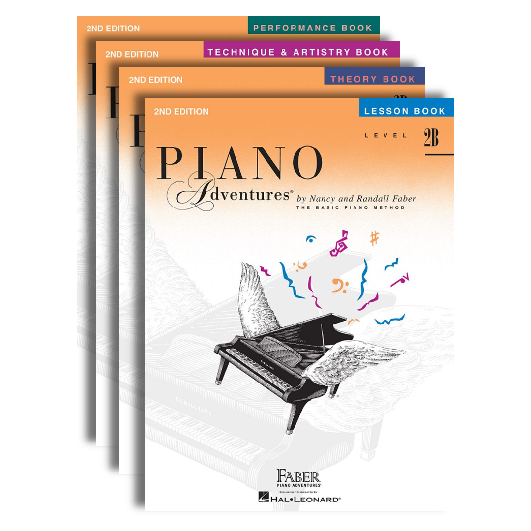 Faber Piano Adventures Level 2B Learning Library Pack Four Book Set