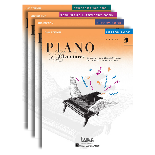 Faber Piano Adventures Level 2B Learning Library Pack Four Book Set